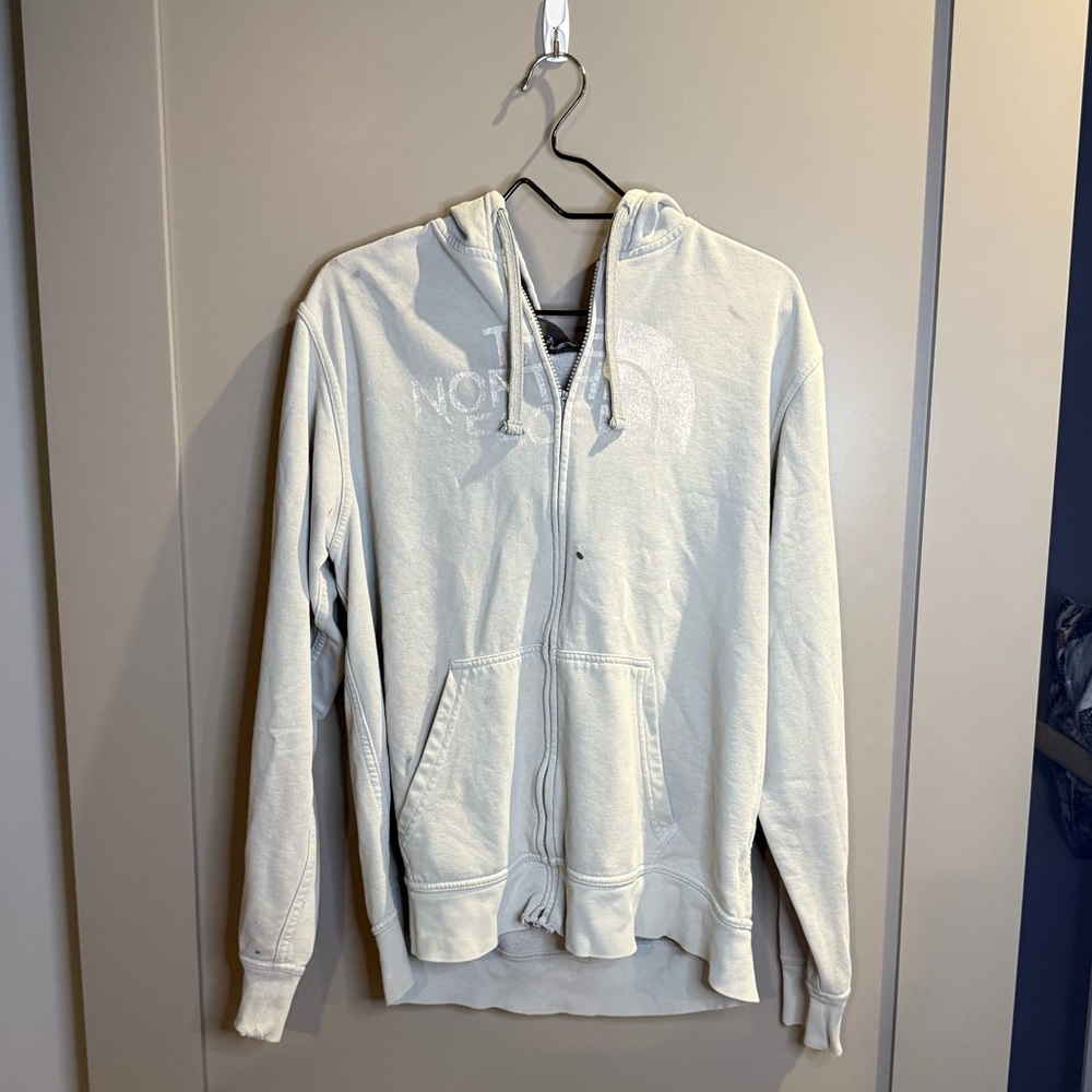 The North Face Light Gray Hoodie